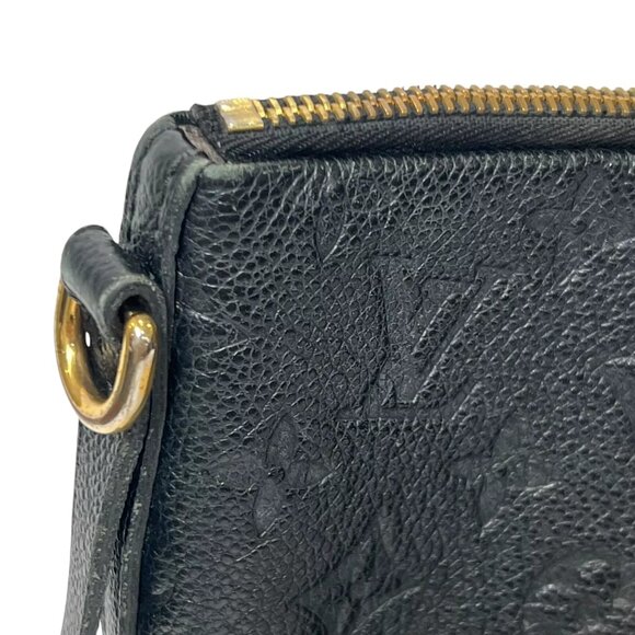 $2800 LOUIS VUITTON Black Monogram Empreinte Mazarine PM 2016 France AS IS - Picture 8 of 16